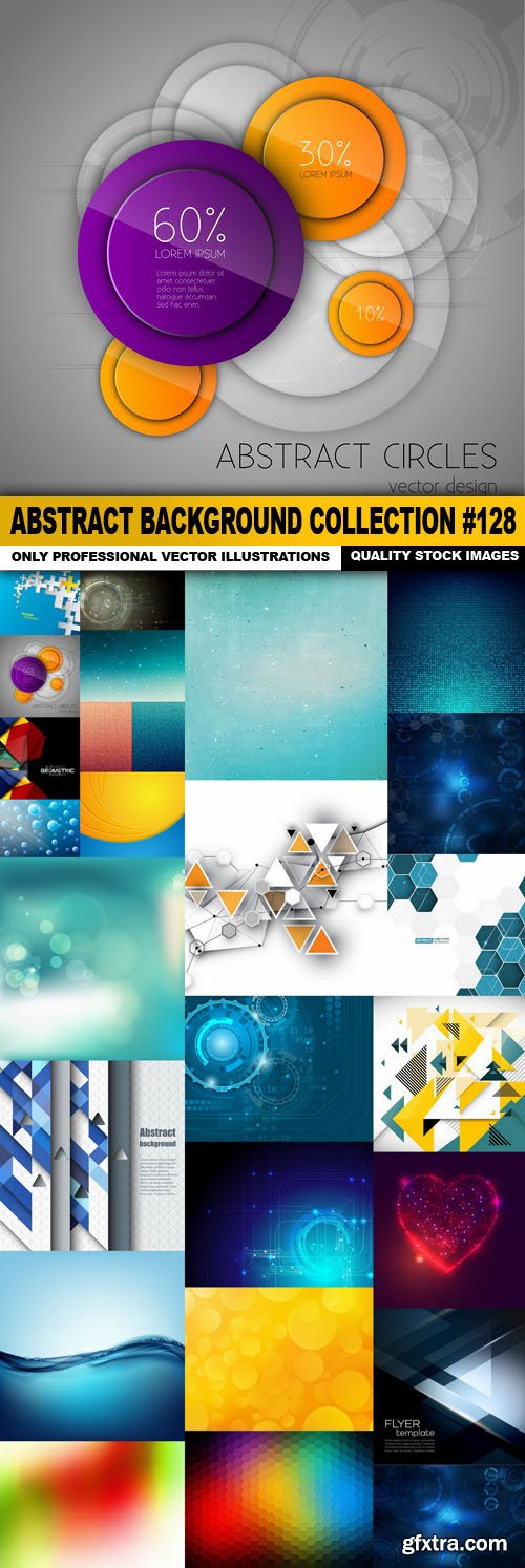 Abstract Background Collection #128 - 25 Vector