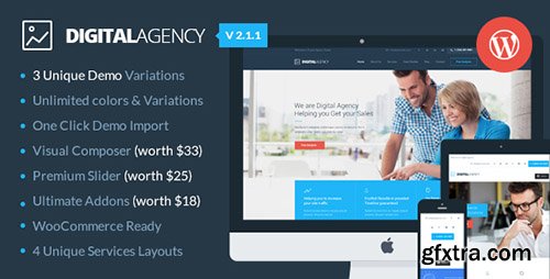 ThemeForest - Digital Agency v2.1.1 - SEO / Marketing WordPress Theme - 11820291