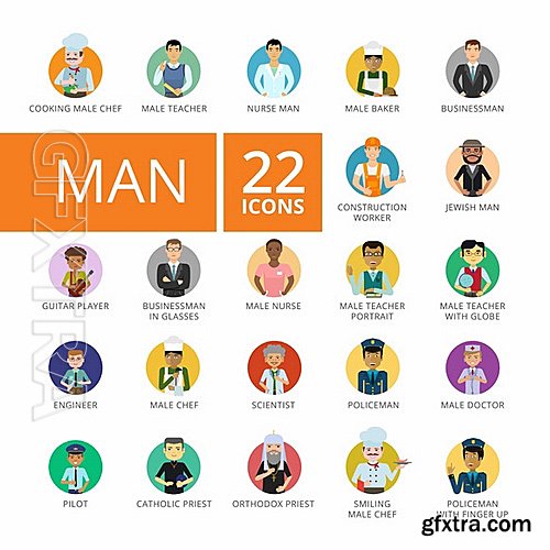 CM - Men Icons Set 661870