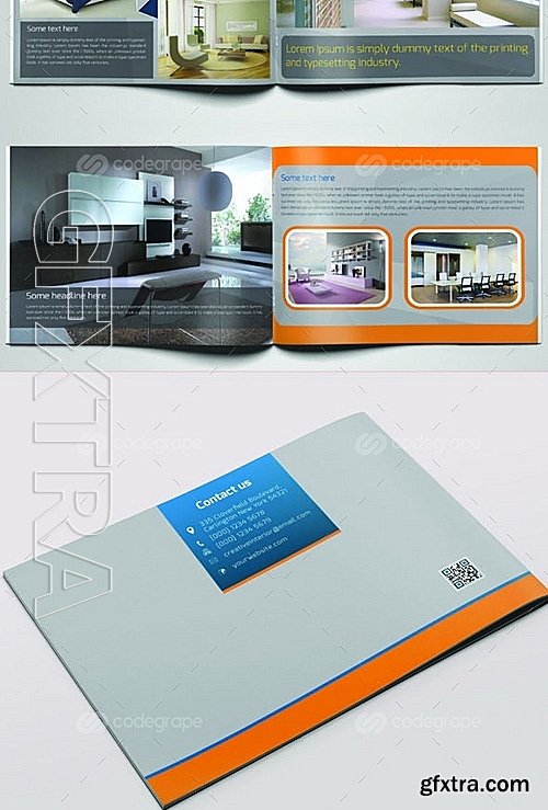 Creative Interior Bi Fold Brochure 6313