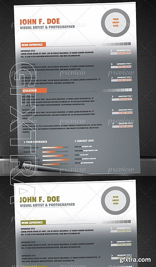 Minimal Resume or Cv Bundle 2296