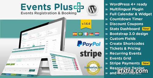 CodeCanyon - WordPress Events Calendar Registration & Booking v1.6.6 - 7647762