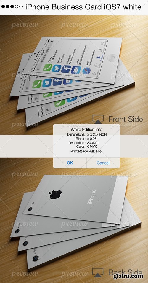 CodeGrape iPhone Business Card iOS7 White 2174