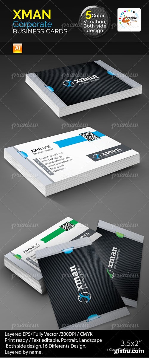 CodeGrape Xman Business Cards 3001