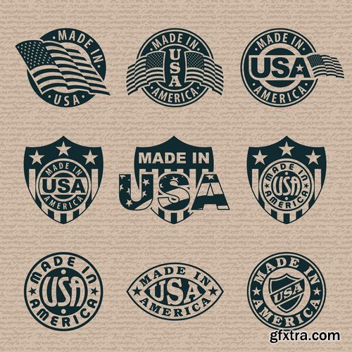 American Style & U.S. Design Elements - 25xEPS