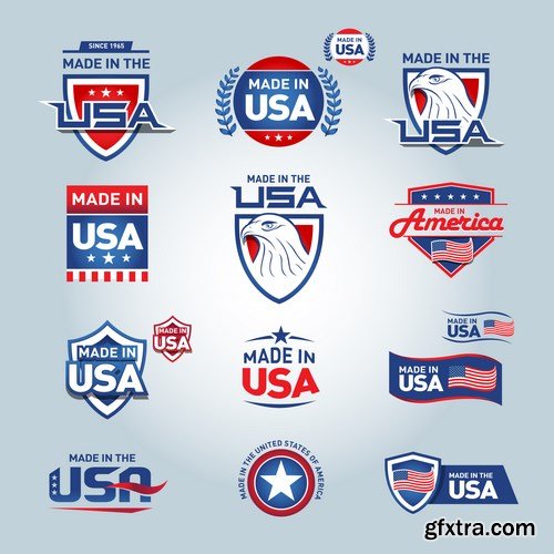 American Style & U.S. Design Elements - 25xEPS