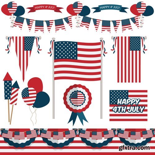 American Style & U.S. Design Elements - 25xEPS