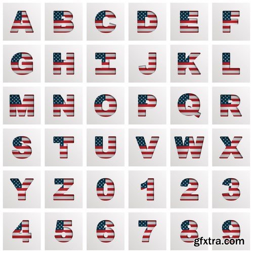 American Style & U.S. Design Elements - 25xEPS