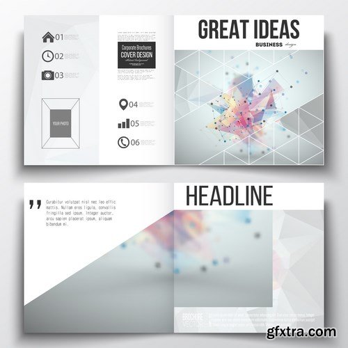 Set of Business Templates, Brochure, Magazine, Flyer & Booklet - 25xEPS