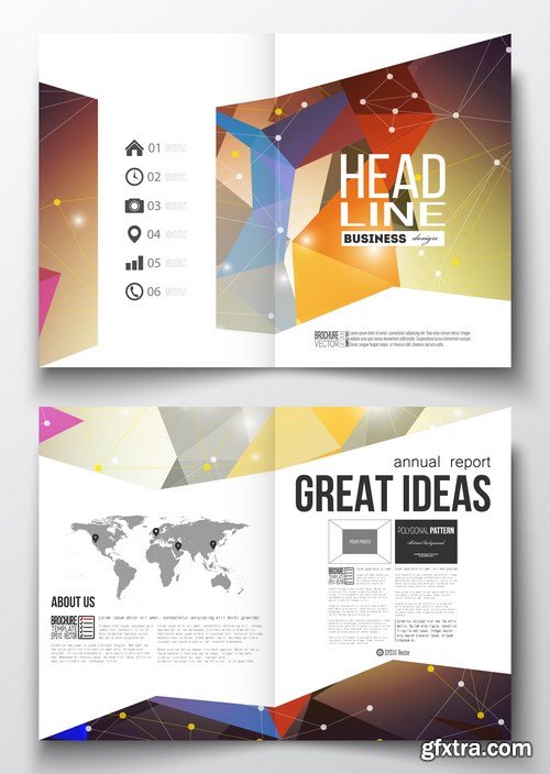 Set of Business Templates, Brochure, Magazine, Flyer & Booklet - 25xEPS