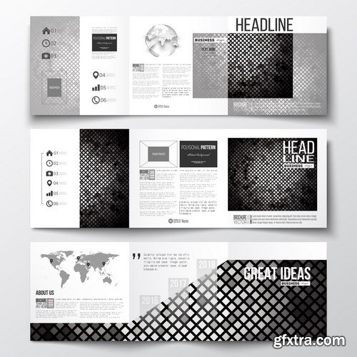 Set of Business Templates, Brochure, Magazine, Flyer & Booklet - 25xEPS