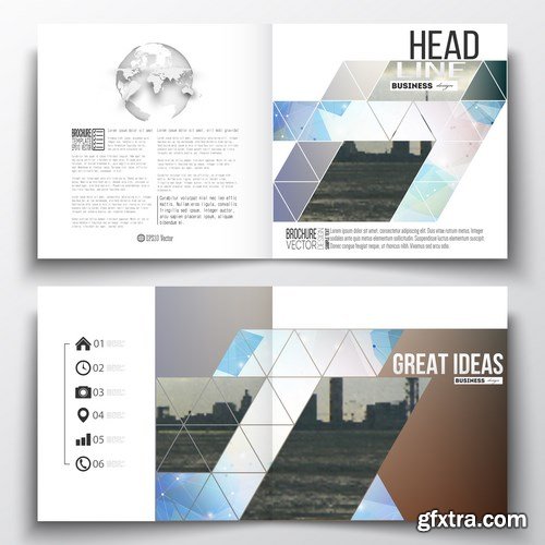 Set of Business Templates, Brochure, Magazine, Flyer & Booklet - 25xEPS