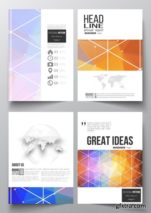 Set of Business Templates, Brochure, Magazine, Flyer & Booklet - 25xEPS