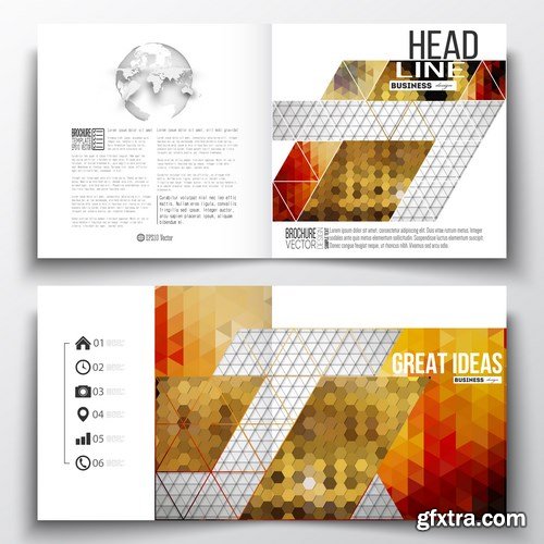 Set of Business Templates, Brochure, Magazine, Flyer & Booklet - 25xEPS