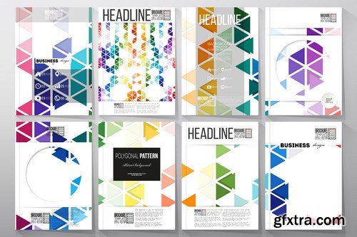 Set of Business Templates, Brochure, Magazine, Flyer & Booklet - 25xEPS