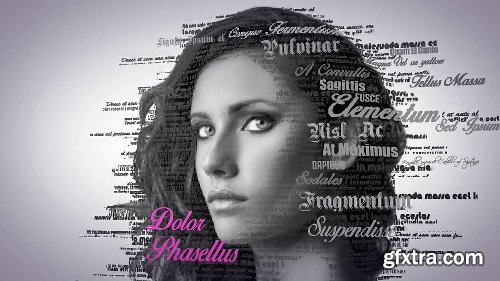 Videohive 3D Typography Portrait Tool 15743540