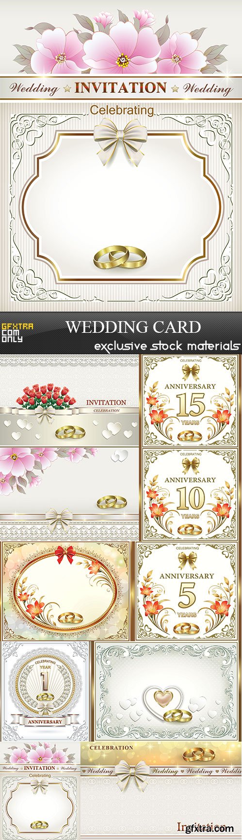 Wedding card, 10  x  EPS