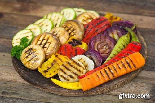 Grilled vegetables 1-5xJPEGs