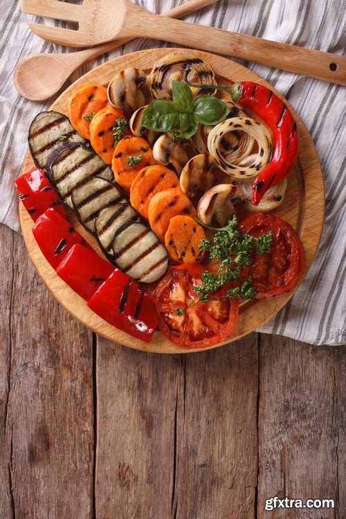 Grilled vegetables 1-5xJPEGs