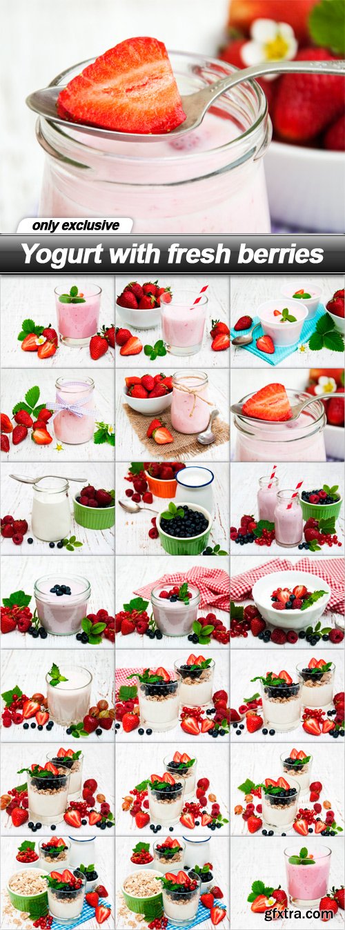 Yogurt with fresh berries - 20 EPS