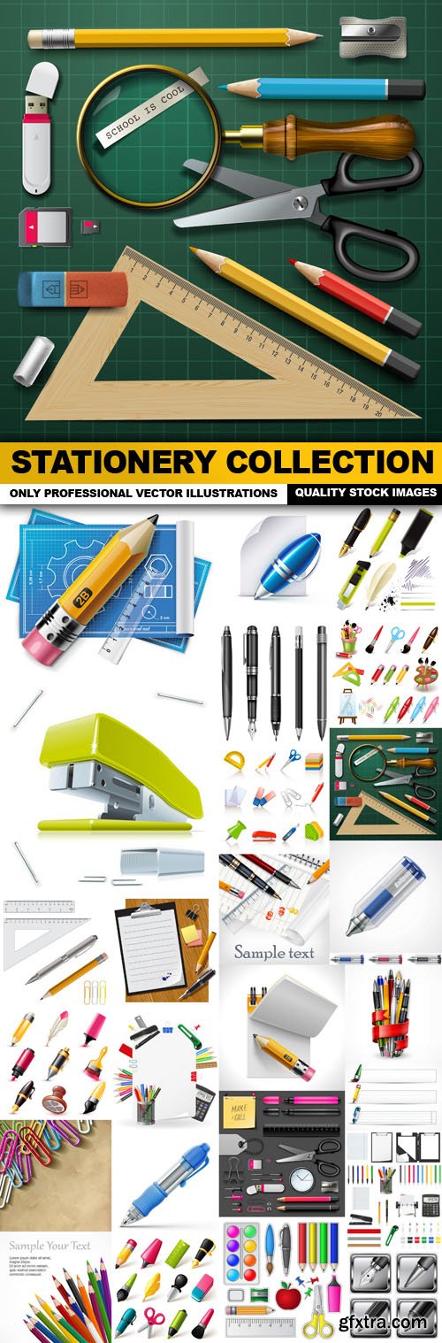 Stationery Collection - 25 Vector