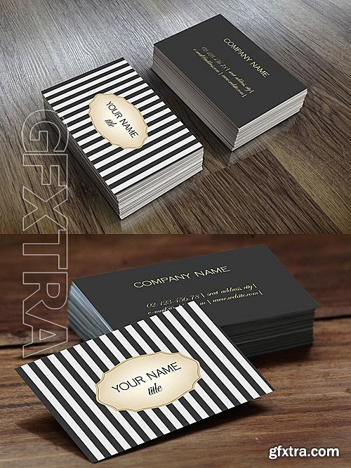 CM - Elegant Vintage Business Card 672118