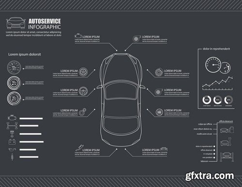 Car service infographics-8xEPS