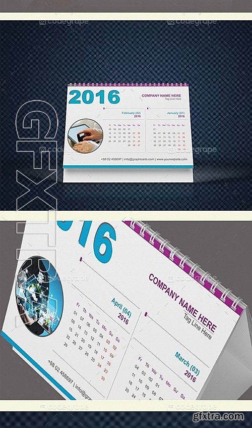 Desk Calendar Design 5965