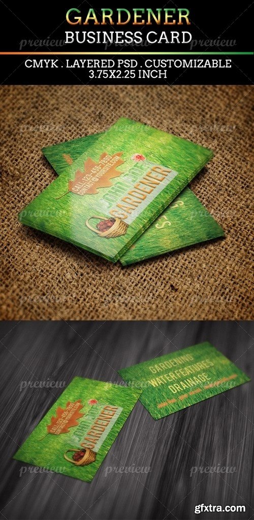 Gardener Business Card Template 2109