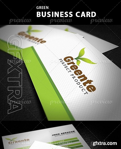 Green Business Card 1740