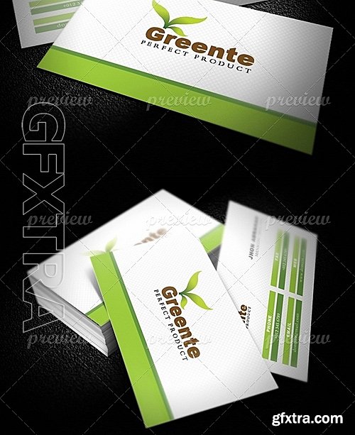 Green Business Card 1740