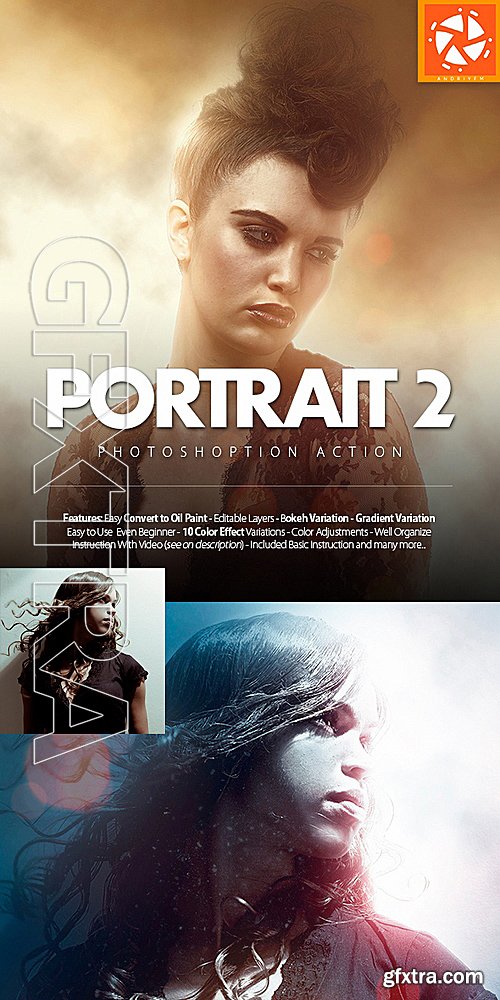 GraphicRiver - Portrait 2 Photoshop Action 16015076