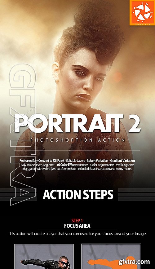 GraphicRiver - Portrait 2 Photoshop Action 16015076