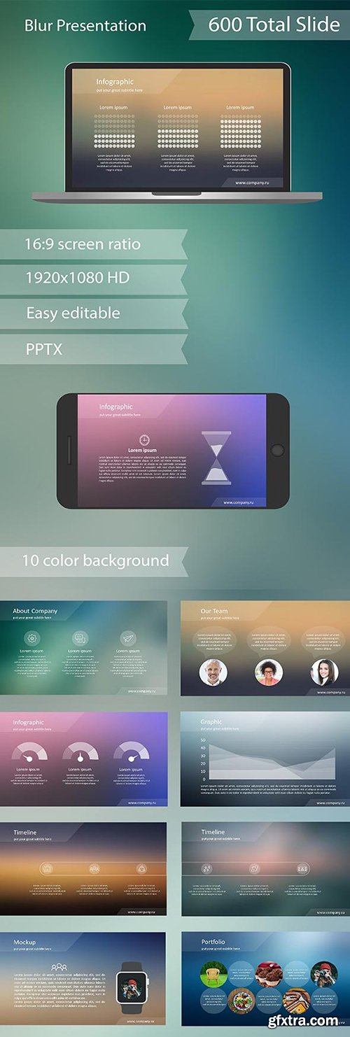 Graphicriver Blur PowerPoint presentation 13794033