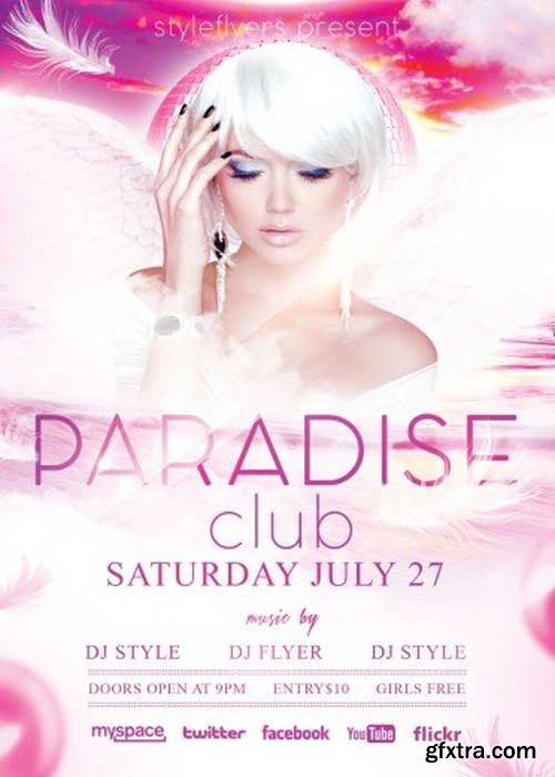 Paradise Club V1 PSD Flyer Template