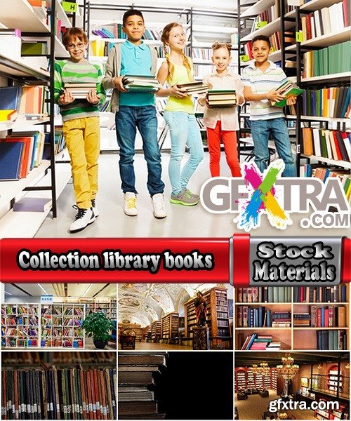 Collection library books book reading shelf bookcase student teaching of children 25 HQ Jpeg