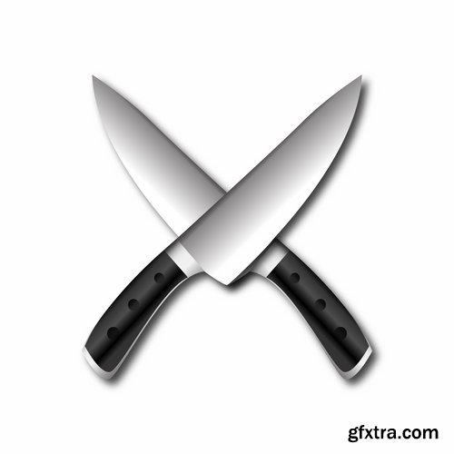 Collection icon knife folding knife vector image 25 EPS