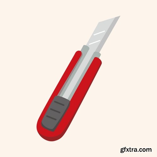 Collection icon knife folding knife vector image 25 EPS