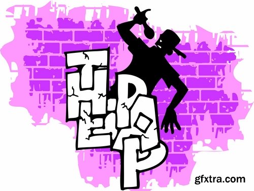 Collection of image for clothes in the urban graffiti slogan inscription 25 EPS