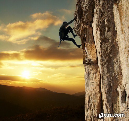 climber on sunset 6X JPEG