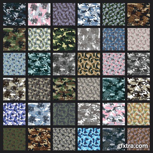 Camo Vector Collection 14X EPS