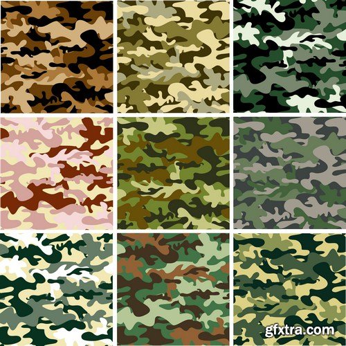 Camo Vector Collection 14X EPS