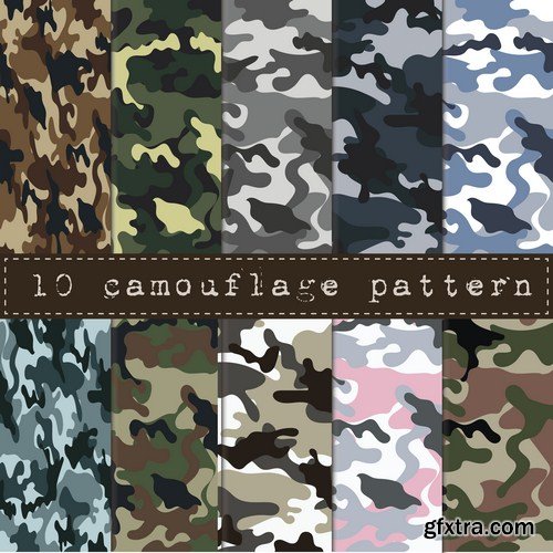 Camo Vector Collection 14X EPS