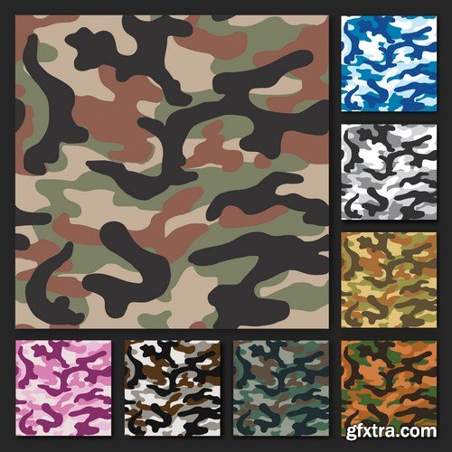 Camo Vector Collection 14X EPS