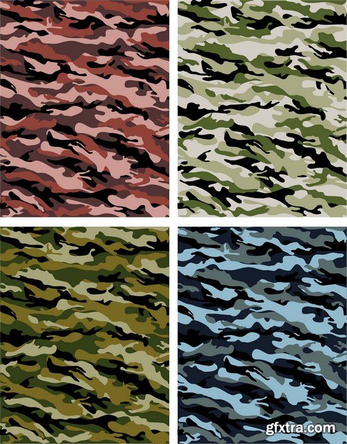 Camo Vector Collection 14X EPS