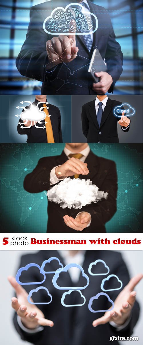 Photos - Businessman with clouds