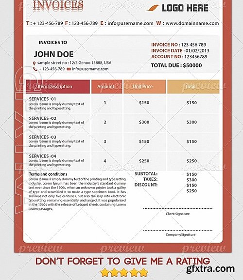 Professional Invoices 2 1809