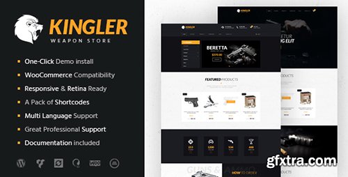 ThemeForest - Kingler v1.0 - Weapon Store & Gun Training Theme - 15450922