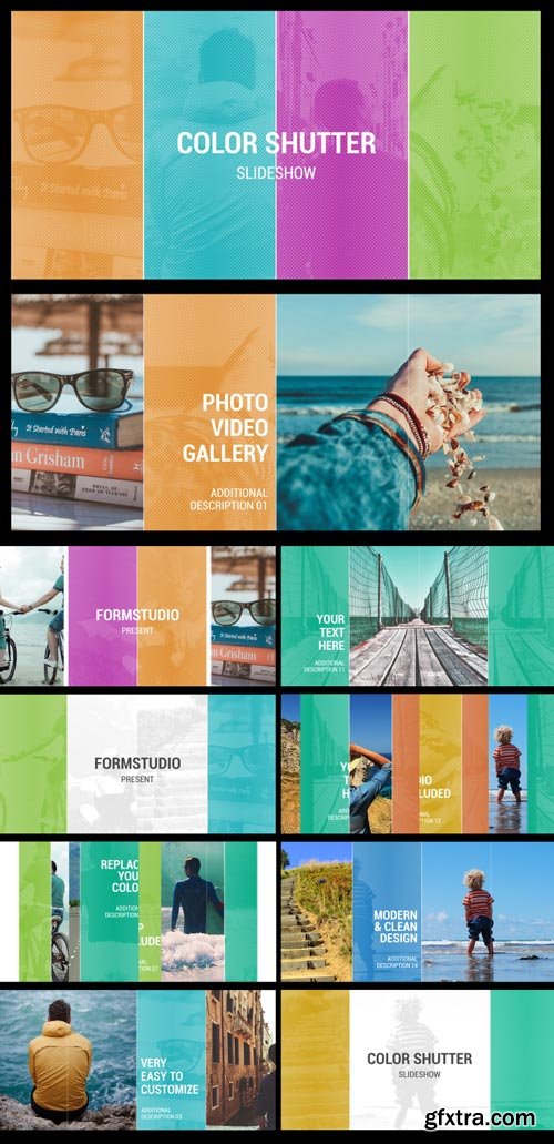 Videohive - Color Shutter Slideshow - 15735643