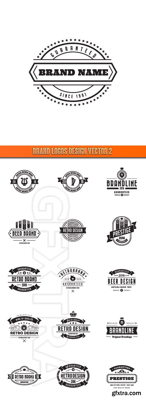 Brand logos design vector 2